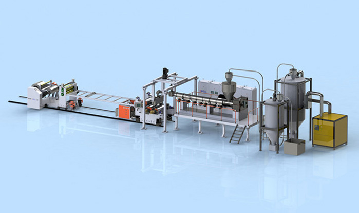 PET sheet extrusion production line