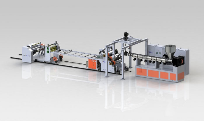 ABS thin film extrusion production line