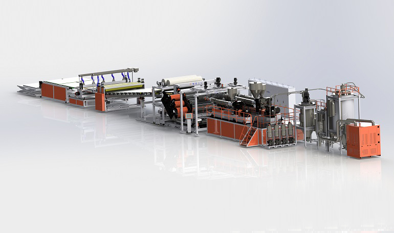 PMMA transparent board and acrylic board production line
