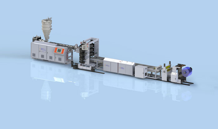 PVC transparent soft door curtain production line