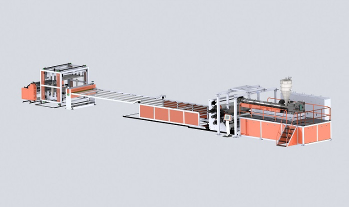 PVC transparent crystal board extrusion production line