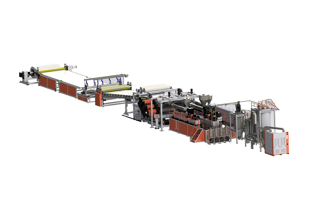 PC hollow solar panel production line