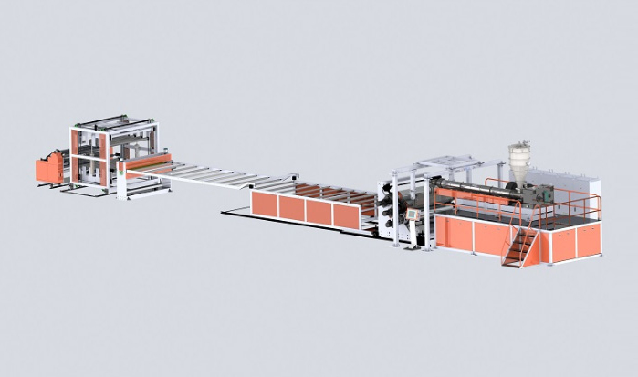 PVC transparent crystal board production line