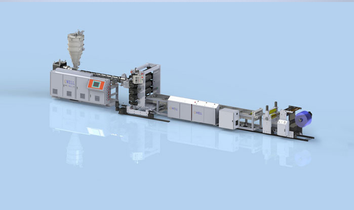 PVC transparent soft door curtain production line