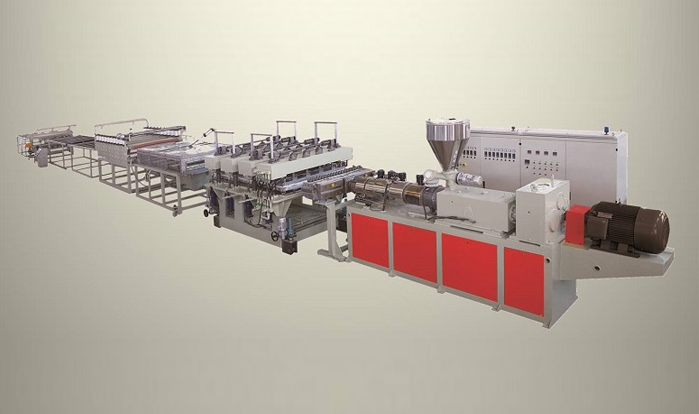 PVC free/skinned (wood plastic) foam board and building formwork production line