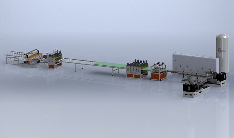 XPS extruded insulation board production line (carbon dioxide CO2 foaming)
