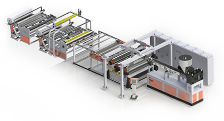 Solar energy packaging adhesive film production line