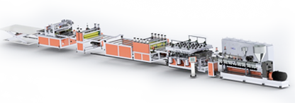 Board extrusion production line